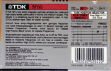 Compact Cassette TDK SF 60 "SF-60SE" Type II Chrome 1990 Australia, Europe