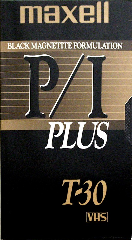 VHS, Video Home System Maxell P/I Plus 30 Type I Normal North America