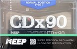 Compact Cassette KEEP CDX 90 Type I Normal 1985 Japan