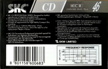 Compact Cassette SKC CD 46 Type II Chrome 1992 Europe