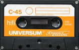 Compact Cassette Universum 45 Type I Normal 1975 Europe