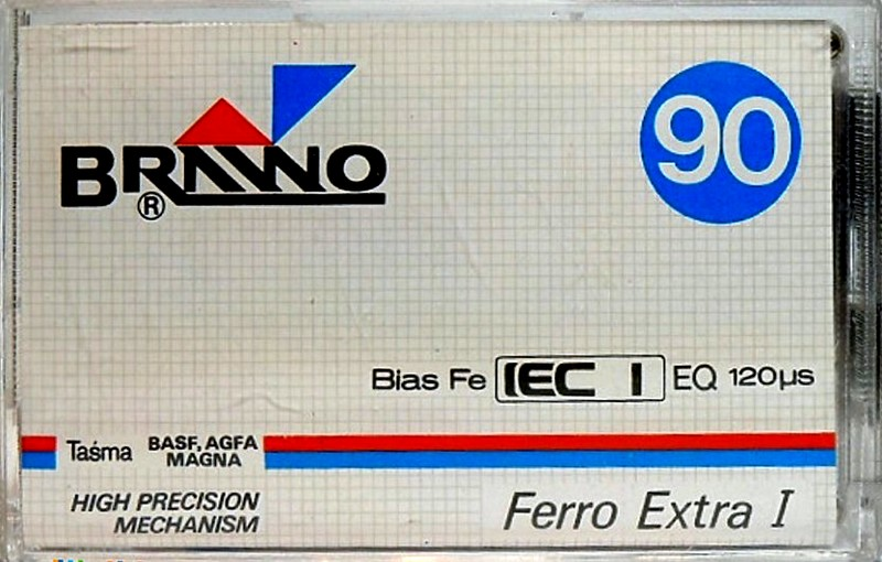 Compact Cassette Brawo 90 Type I Normal Poland
