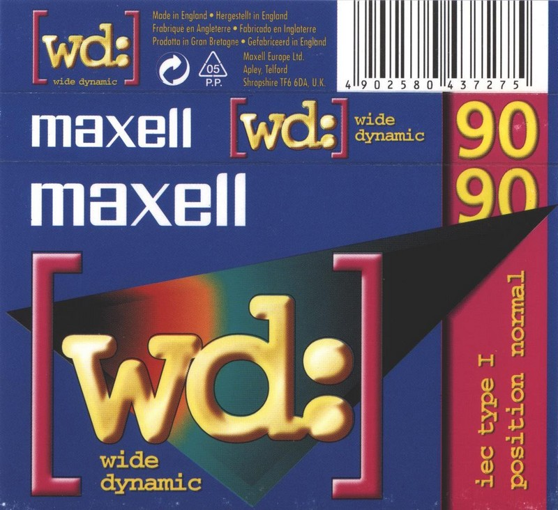 Compact Cassette Maxell wd: 90 Type I Normal 1996 Europe