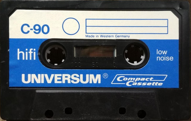 Compact Cassette Universum 90 Type I Normal 1975 Europe