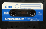 Compact Cassette Universum 90 Type I Normal 1975 Europe