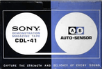 Compact Cassette Sony 60 "CDL-41" Demonstration Tape 1969 Japan