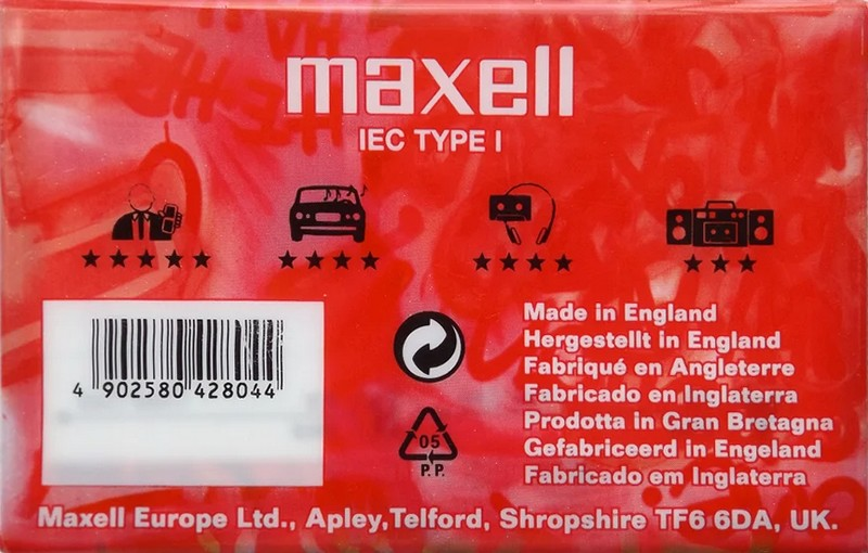 Compact Cassette Maxell UR 90 Type I Normal 1998 Europe