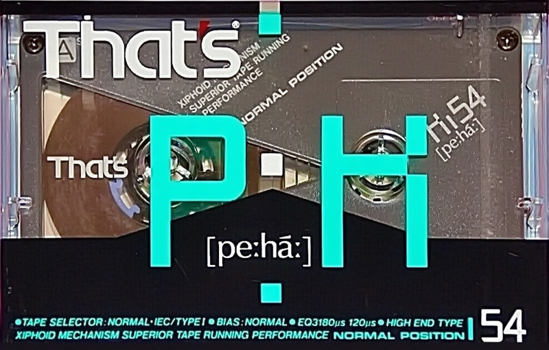 Compact Cassette Thats PH-I 54 Type I Normal 1988 Japan