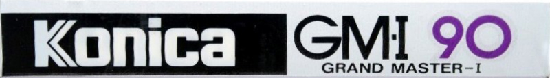 Compact Cassette Konica GM-I 90 "Grand Master I" Type I Normal 1984 USA