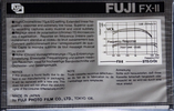 Compact Cassette Fuji FX-II 60 Type II Chrome 1980 Europe, North America