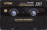 Compact Cassette TDK CD Power 110 Type II Chrome 1997 North America