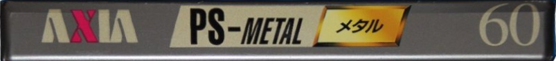 Compact Cassette AXIA PS-Metal 60 "PSMG 60" Type IV Metal 1995 Japan