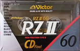 Compact Cassette Victor RZII 60 "RZ2-60N" Type II Chrome 1990 Japan
