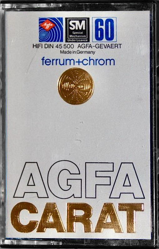 Compact Cassette AGFA CARAT 60 Type III Ferro Chrome 1978 Europe