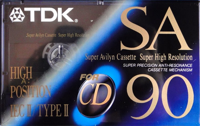 Compact Cassette TDK SA 90 "SA-90ET" Type II Chrome 1992 Europe