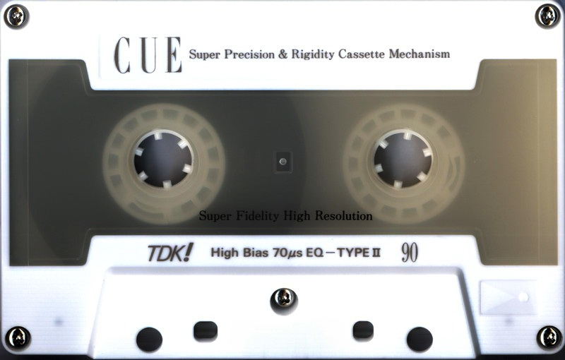 Compact Cassette TDK CUE 90 "CUE-90W" Type II Chrome 1987 Japan