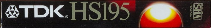 VHS, Video Home System TDK HS 195 Type I Normal 1989 Europe