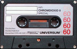 Compact Cassette Universum Special 60 Type II Chrome 1982 Europe