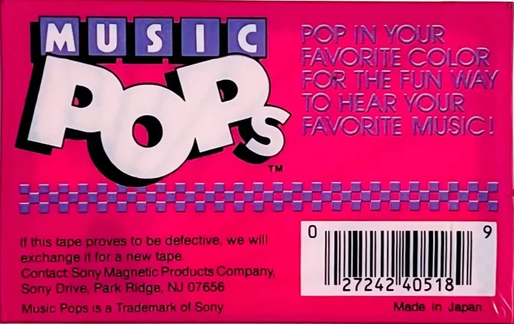 Compact Cassette Sony HF 46 "Strawberry POP 46P" Type I Normal 1985 USA