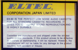 Compact Cassette Eltec 60 Type I Normal Japan