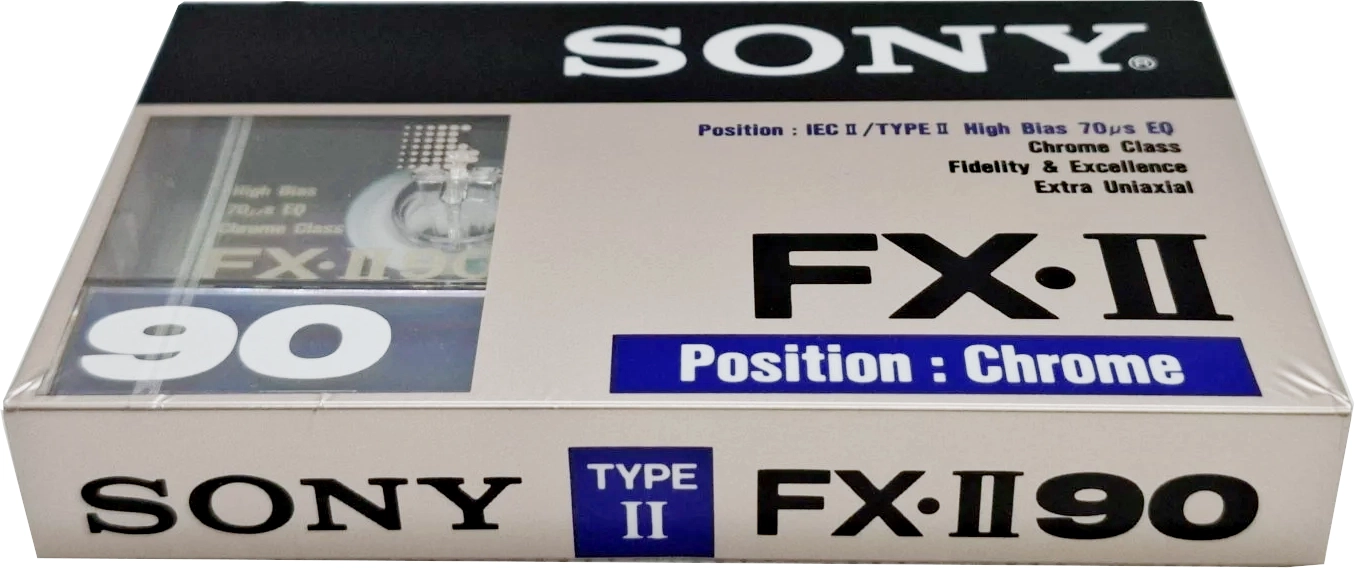 Compact Cassette Sony FX 90 "C-90FX2" Type II Chrome 1990 Europe