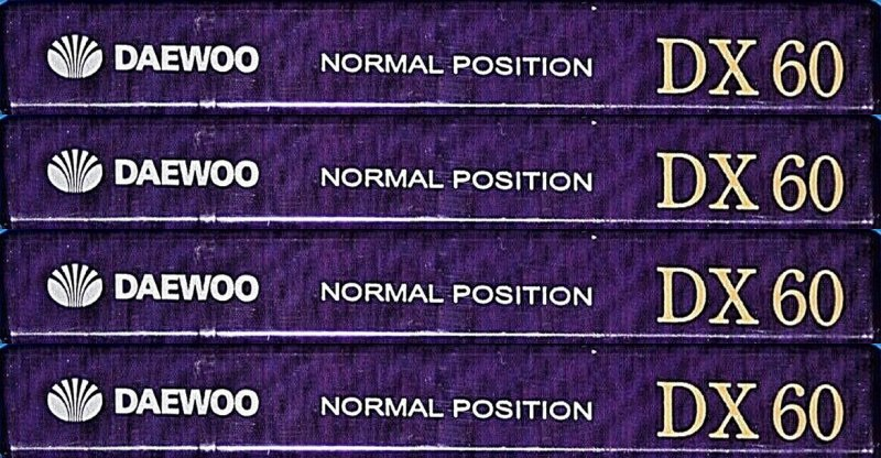 Compact Cassette Daewoo DX 60 Type I Normal South Korea
