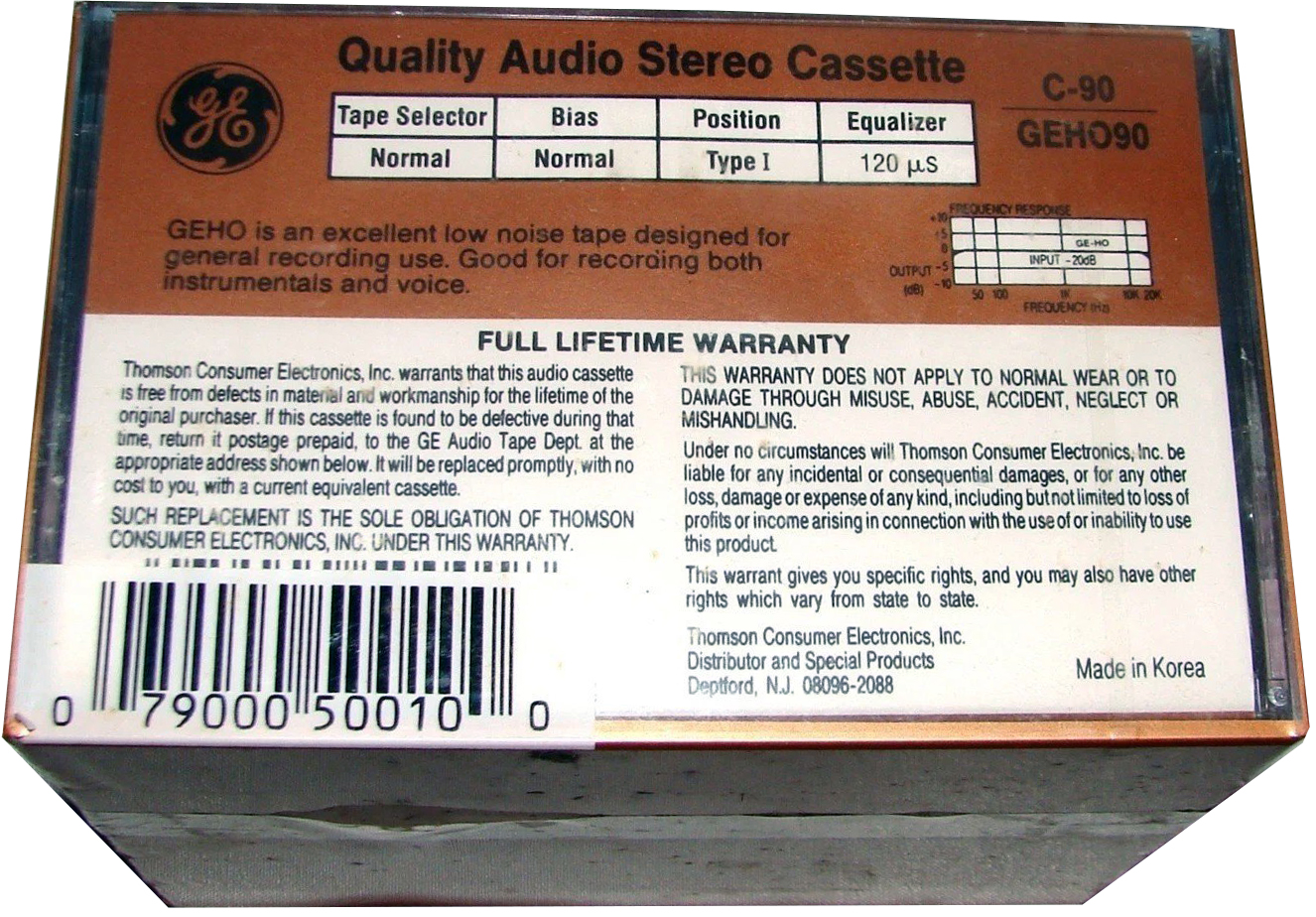 5 pack GE / General Electric GE-HO 90 Type I Normal 1988 USA