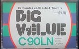 Compact Cassette Big Value LN 90 Type I Normal 1978 Japan