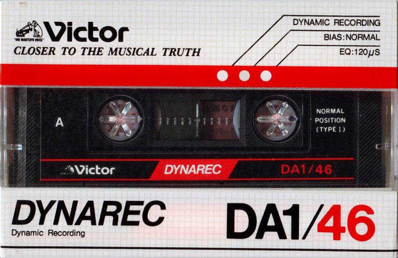Compact Cassette Victor Dynarec DA1 46 Type I Normal 1983 Japan
