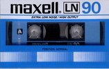 Compact Cassette Maxell LN 90 Type I Normal 1984 Europe