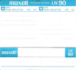 Compact Cassette Maxell LN 90 Type I Normal 1984 Europe
