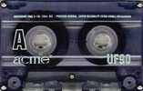 Compact Cassette Acme UF 90 Type I Normal USSR