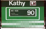 Compact Cassette Kathy 90 "KK-435" Type I Normal Hong Kong