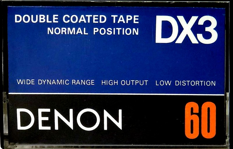 Compact Cassette Denon DX3 60 Type I Normal 1978 Japan