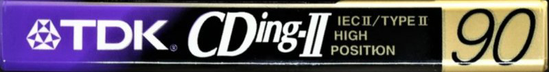 Compact Cassette TDK CDing 2 90 Type II Chrome 1997 North America