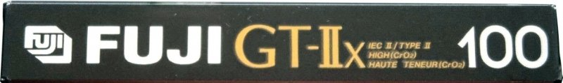 Compact Cassette Fuji GT-IIx 100 Type II Chrome 1989 Europe