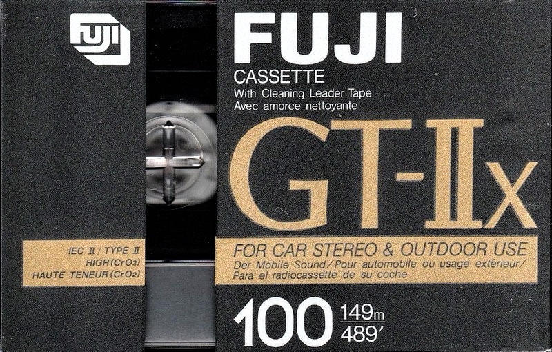 Compact Cassette Fuji GT-IIx 100 Type II Chrome 1989 Europe