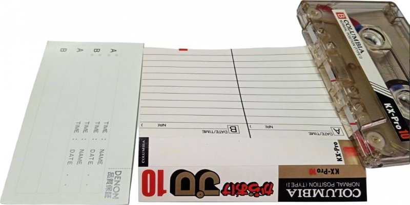 Compact Cassette Columbia KX 10 "KX-Pro" Type I Normal 1986 Japan