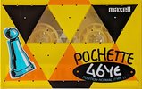 Compact Cassette Maxell Pochette 46 "PO-46YE" Type I Normal 1988 Japan