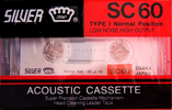 Compact Cassette Silver Crown SC 60 Type I Normal 1991 Unknown Country