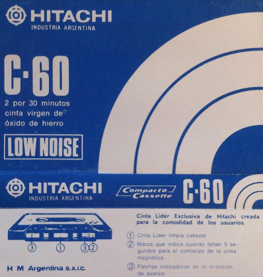 Compact Cassette Hitachi 60 Type I Normal Argentina