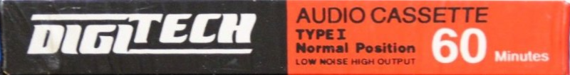 Compact Cassette Digitech 60 Type I Normal USA