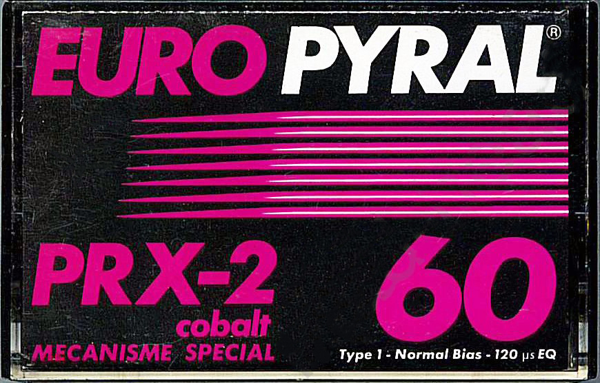 Compact Cassette Europyral PRX-2 60 Type I Normal 1984 France