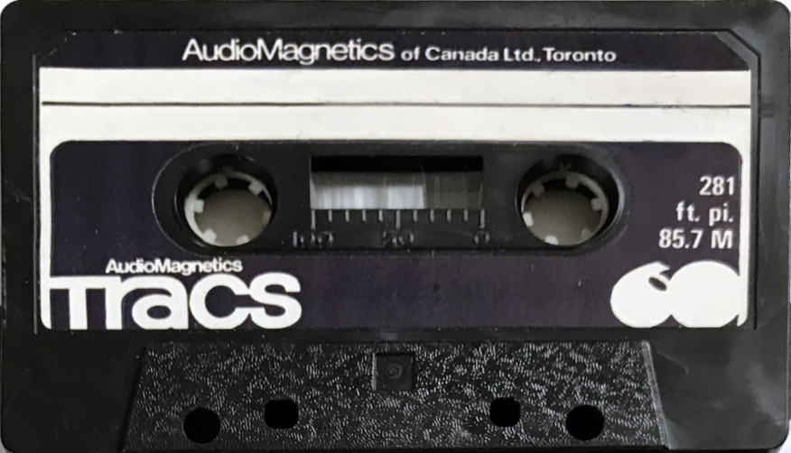 Compact Cassette Audio Magnetics Tracs 60 Type I Normal 1979 Canada