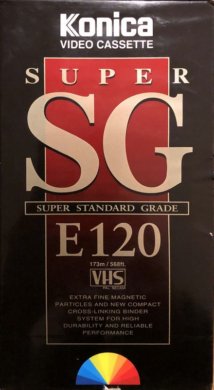 VHS, Video Home System Konica Super SG 120 Type I Normal Worldwide