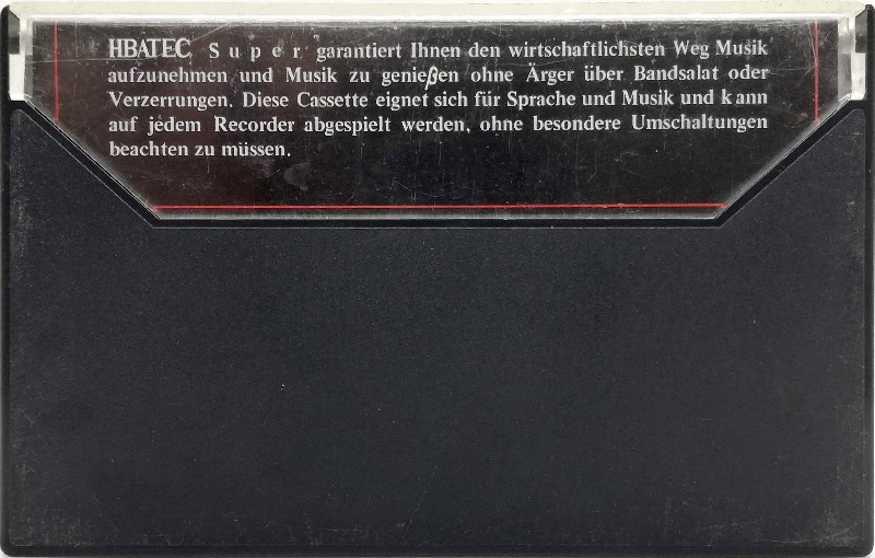 Compact Cassette Hbatec 90 Type I Normal Germany