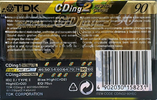 Compact Cassette TDK CDing 2 90 "CDING2-90YEC Colour Limited Edition" Type II Chrome 2001 Europe