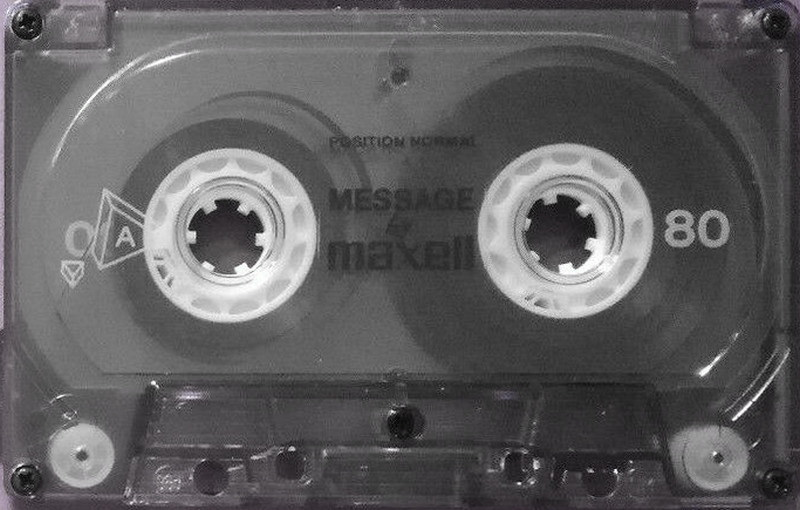 Compact Cassette Maxell Message 80 Type I Normal Europe
