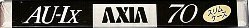 Compact Cassette AXIA AU-Ix 70 "AU-1X 70" Type I Normal 1991 Japan