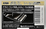 Compact Cassette AXIA AU-Ix 70 "AU-1X 70" Type I Normal 1991 Japan